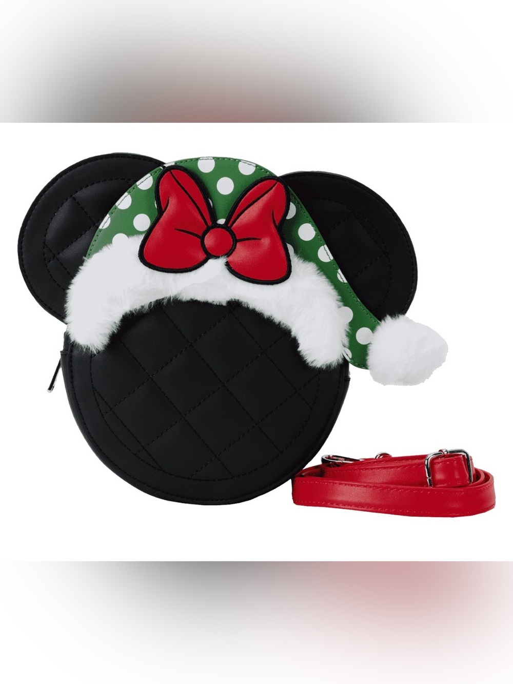 Loungefly Disney Minnie Mouse Polka Dot Santa Hat
Quilted Crossbody Bag 🆕🆕🆕